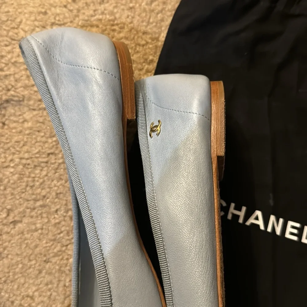 Chanel Light Blue Ballet Flats - Picture 5 of 10
